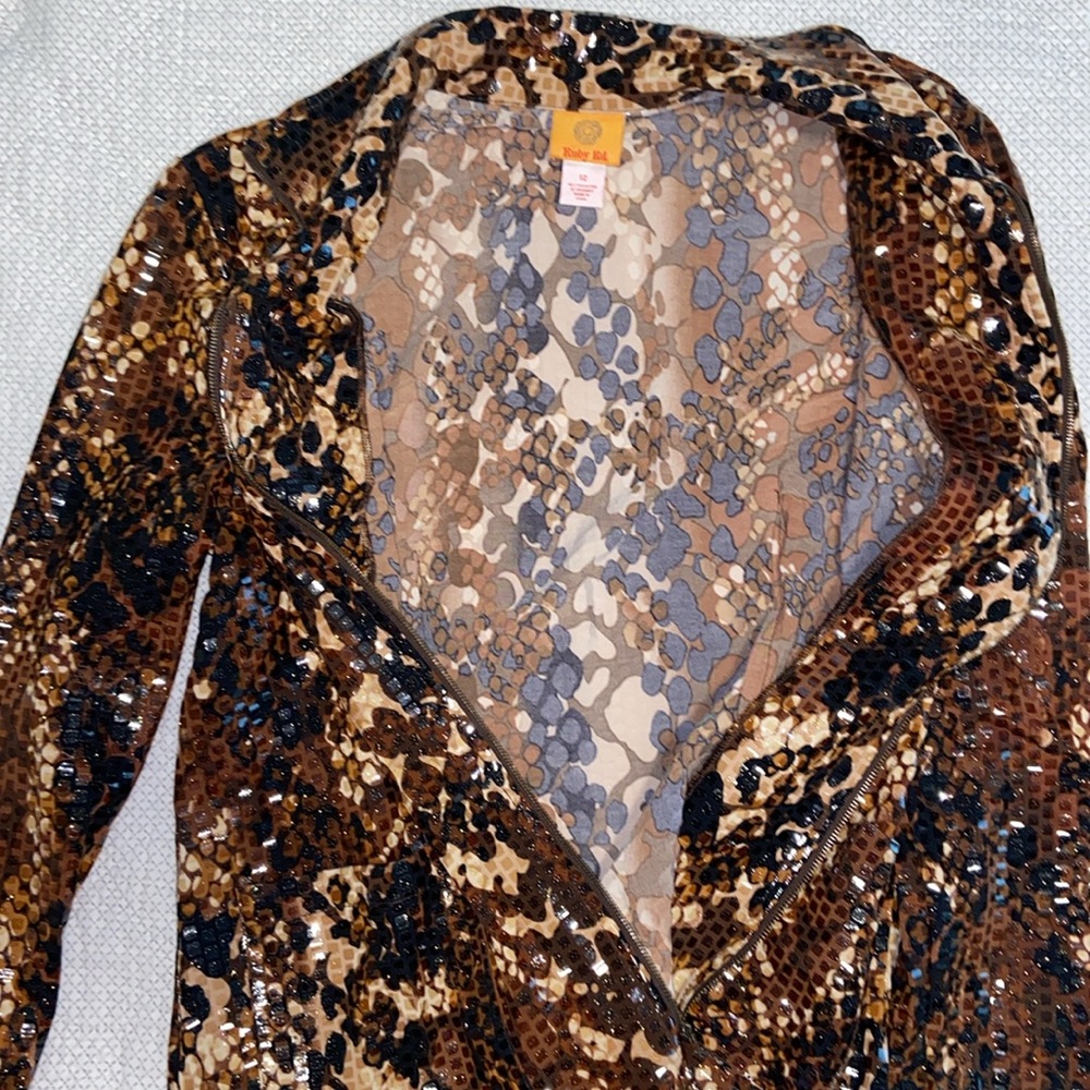 Ruby Rd. Multicolor Animal Print Top - Picture 8 of 8